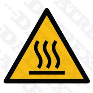 IMO WARNING SIGNS WSS Warning Hot Surface Datrex