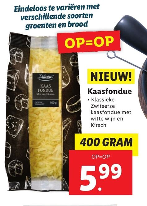 Kaasfondue G Aanbieding Bij Lidl