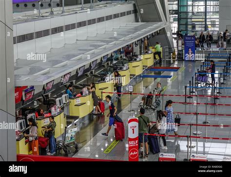 Manila Philippines Dec Check In Counters At Ninoy Aquino