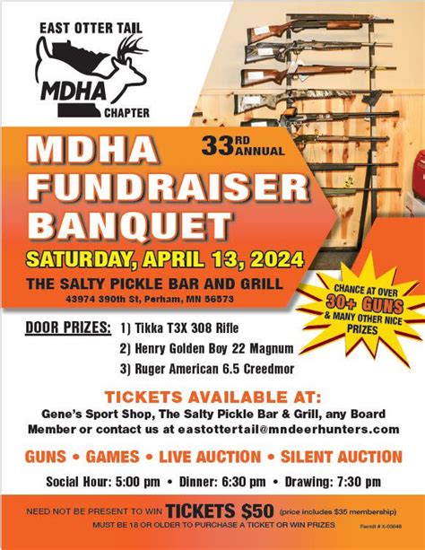 MDHA Fundraiser Banquet The Salty Pickle Bar Grill Event Calendar