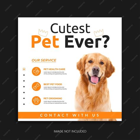 Premium Vector Pet Social Media Post Instagram Template Facebook Ad