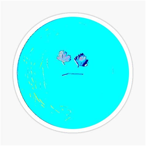 "Blue Parsley Moon Face" Sticker for Sale by Tovers | Redbubble