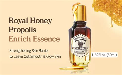 Skinfood Official Royal Honey Propolis Enrich Essence 50ml Moisturizing And Strengthening