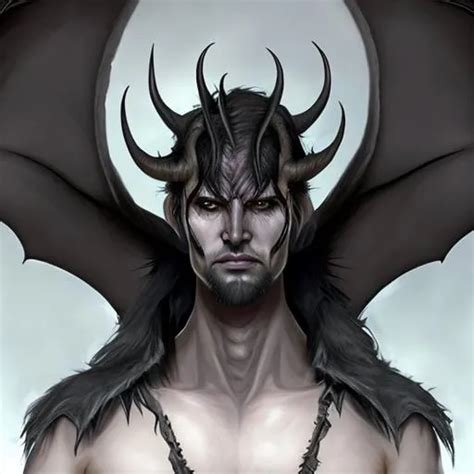 D D Character Tiefling Male Symmetrical Transluc