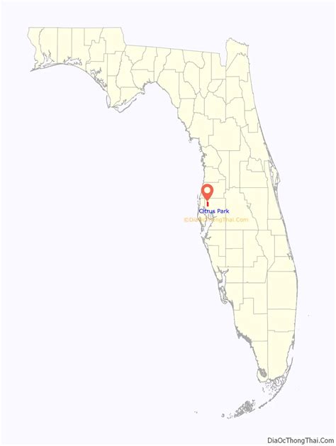 Map of Citrus Park CDP, Florida