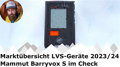 Mammut Barryvox S Im Check Markt Berblick Lvs Ger Te Youtube