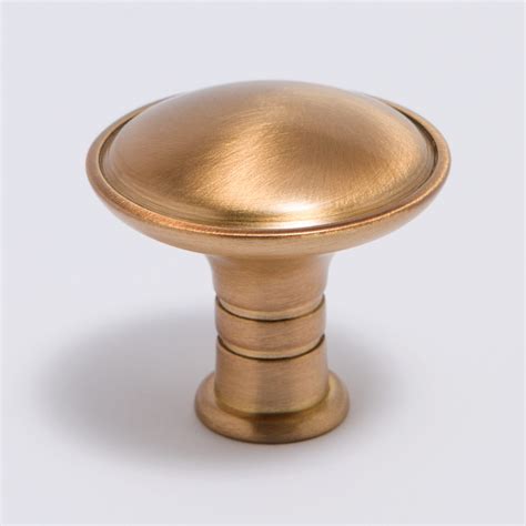 Hepburn Sydney Knob Burnished Brass Avoca Architechtural