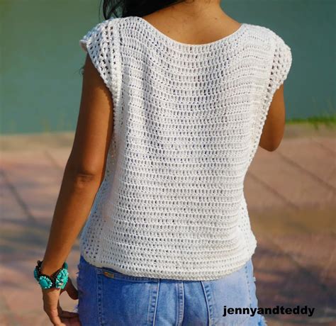 Easy Crochet Top For Beginner Pattern Jenny And Teddy