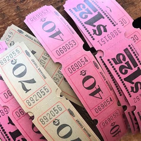 Vintage Tickets Set of 36 Vintage Carnival Tickets - Etsy