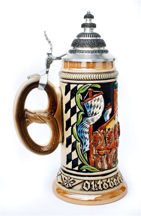 Authentic German Made Beer Steins with Lids | German beer steins, Beer ...