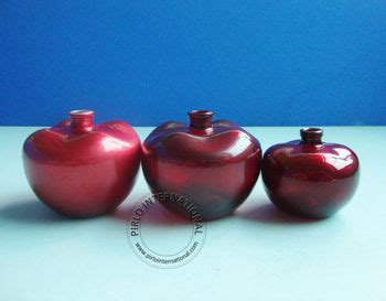 Ml Ml Red Apple Shape Glass Perfume Bottle Buy Glass Perfume