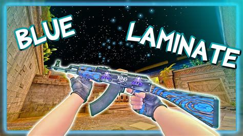 AK 47 Blue Laminate CS GO Skin Preview YouTube