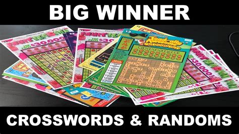 Big Winner Scratch Cards Live Crosswords Randoms YouTube