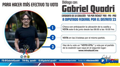 Gabriel Quadri Candidato A Diputado Federal Por Coyoac N Cdmx Te