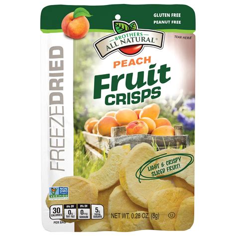 Brothers All Natural Peach Freeze Dried Fruit Crisps Shop Peaches