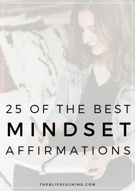 25 Daily Affirmations To Improve Your Mindset The Blissful Mind