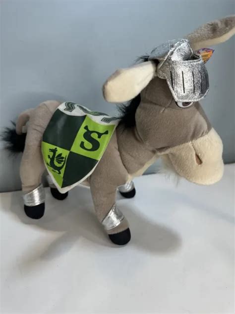 Shrek The Third 2007 Dreamworks Donkey Knight In Armour Plush Toy Doll