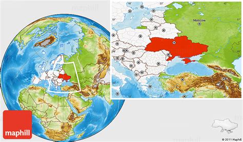 Ukraine Location On World Map