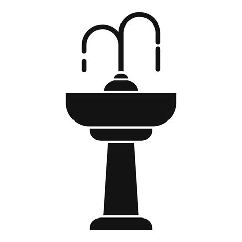 Premium Vector Hand Drinking Fountain Icon Simple Illustration Of