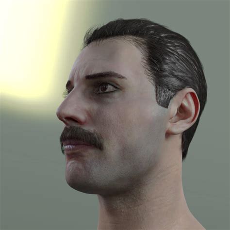 Freddie Mercury Head V2 3d Model By Vefilanna
