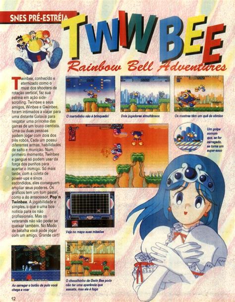 Pop N Twinbee Rainbow Bell Adventures Of Super Nintendo In Gamepower N