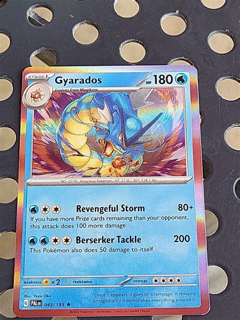 Gyarados Regular Holo Rare Paldea Evolved Pok Mon Near Mint