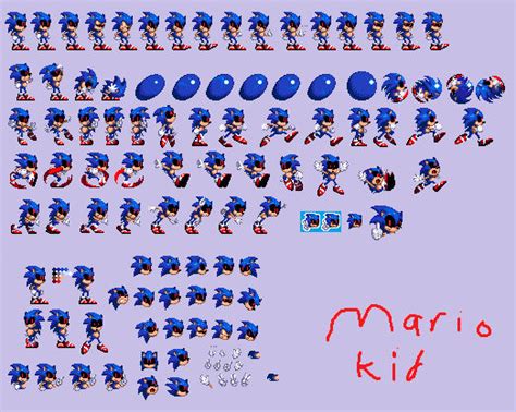 Sonicexe Sprite Sheet By Ytmariokid On Deviantart