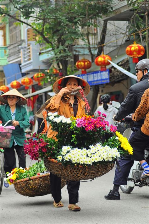 Flower Vendor Vietnam Flowers Vietnam