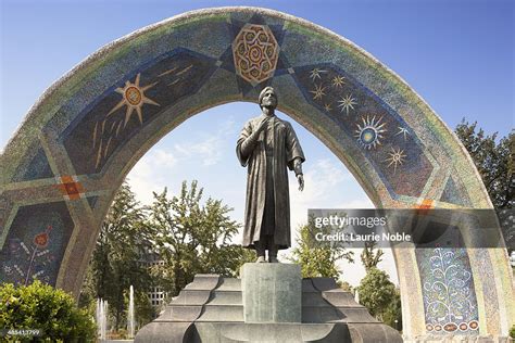 Rudaki Monument Rudaki Park Dushanbe Tajikistan High-Res Stock Photo ...