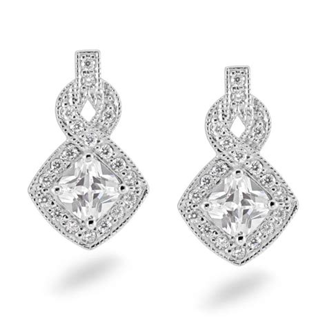 Sterling Silver Earrings - Cubic Zirconia | COO Jewellers