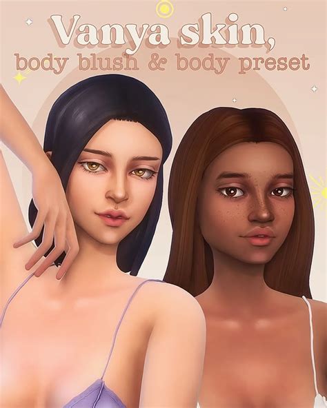 Vanya Skin Body Blush Body Preset Miiko The Sims Skin Sims