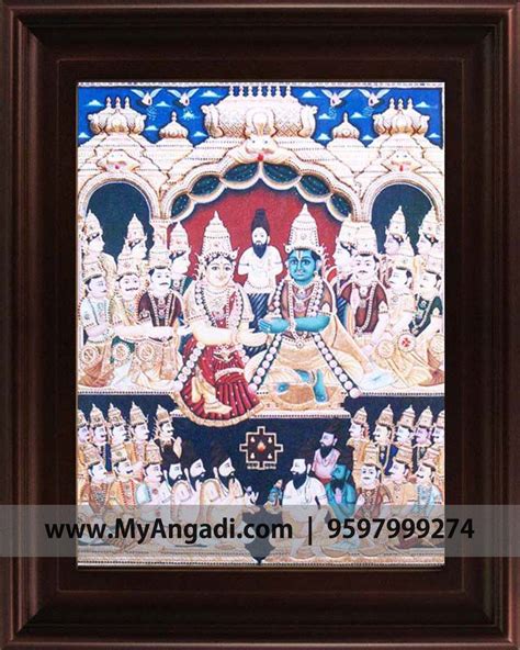 Vishnu Kalayanam Tanjore Painting Vishnu Lakshmi Tanjore Painting