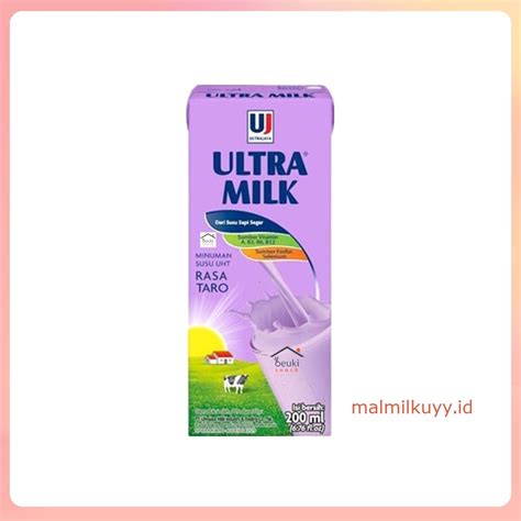 Jual Susu Uht Ultra Milk Ml Susu Sapi Segar Rasa Taro Shopee Indonesia