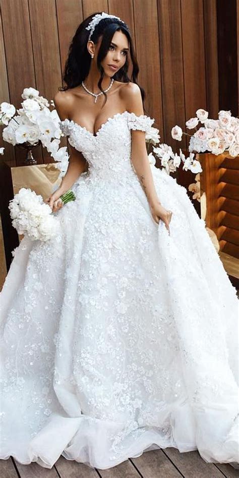 24 Awesome Off The Shoulder Wedding Dresses Inspiration Ball Gowns Wedding Wedding Dresses