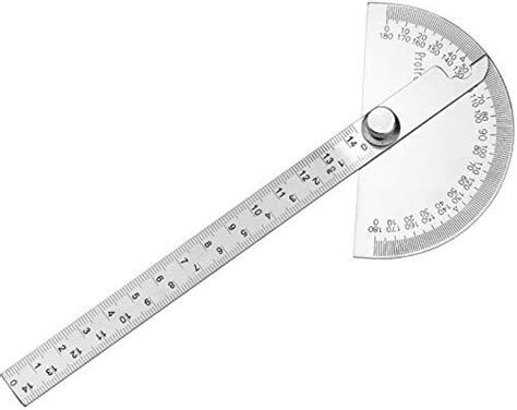 Acier Inoxydable Protractor Rapporteur D Angle T Te Ronde