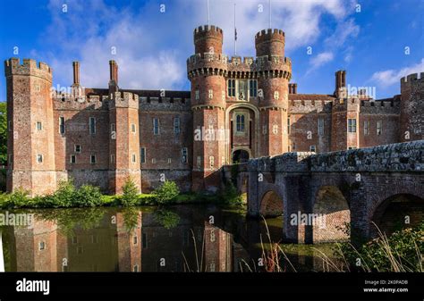 Herstmonceux castle near Hailsham in east Sussex south east England ...