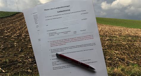 Fairpachten Pachtvertr Ge F R Kologische Landwirtschaft Aga Nordhessen