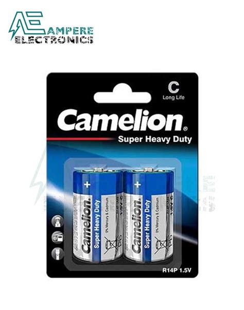 Camelion Super Heavy Duty Size C 1 5V 2Pcs R14P BP2B Ampere