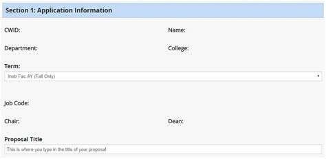 Sabbatical Leave Application Submission Instructions Csuf Faculty