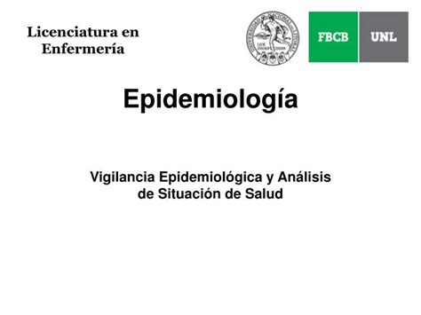 Ppt Epidemiología Vigilancia Epidemiológica Y Análisis De Situación