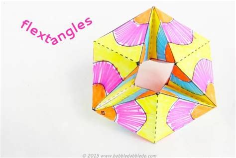 Flextangles Printable Foldable Coloring Activity Paper Toys Arts