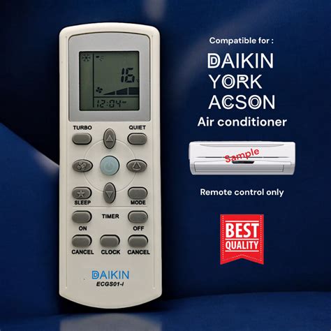 Suitable For Daikin York Acson Air Conditioner Air Cond Aircond Remote