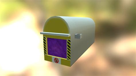 Futuristic Mailbox 3d Model By Alex Crocker Crocbuzz [20af41a] Sketchfab