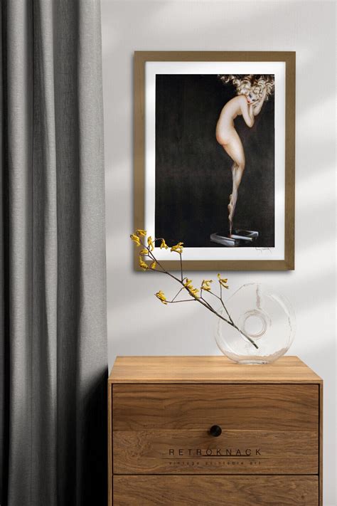 Nude Painting Printable Wall Art Art Deco Flapper Smoke Louis Icart