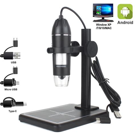 1600x 1000x Digital Microscope Camera 8led Industry Magnifier Usb Wifi Endoscope For Smartphone