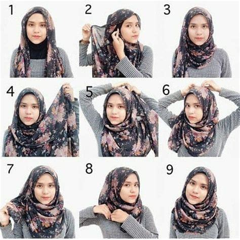 Tutorial Hijab Fatin Segi Empat Ragam Muslim