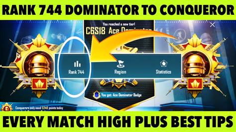 🇮🇳day 29 🤩 Rank 744 Dominator To Solo Conqueror Best High Plus Tips Solo Conqueror Youtube