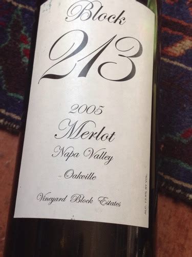 Vineyard Block Estate Block 213 Merlot Vivino Australia