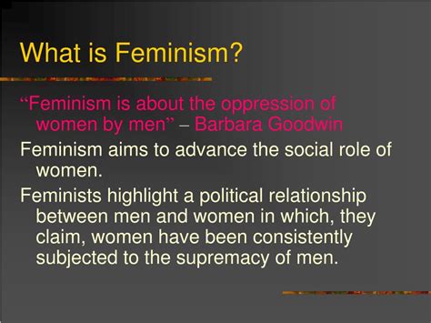 Ppt Feminism Powerpoint Presentation Free Download Id 6209058