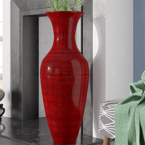 Red Barrel Studio Kalb Wood Floor Vase Reviews Wayfair Canada